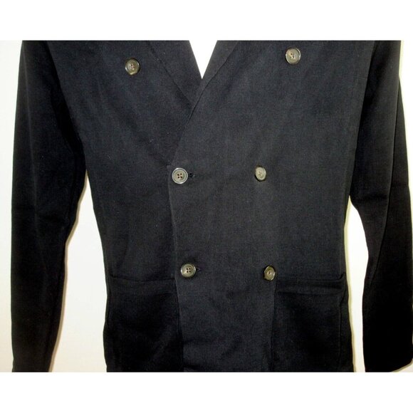 OOBE Brand Men's East Bay Cardigan Double Breasted Sweater Classic Black NWT - Picture 7 of 7
